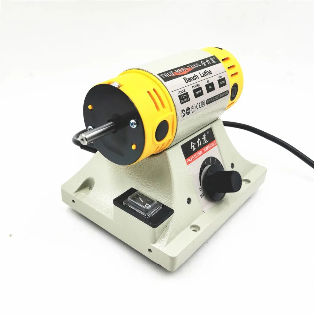 AZIYUHEA 350W Polishing Machine Bench Lathe For Woodworking Jade Jewelry