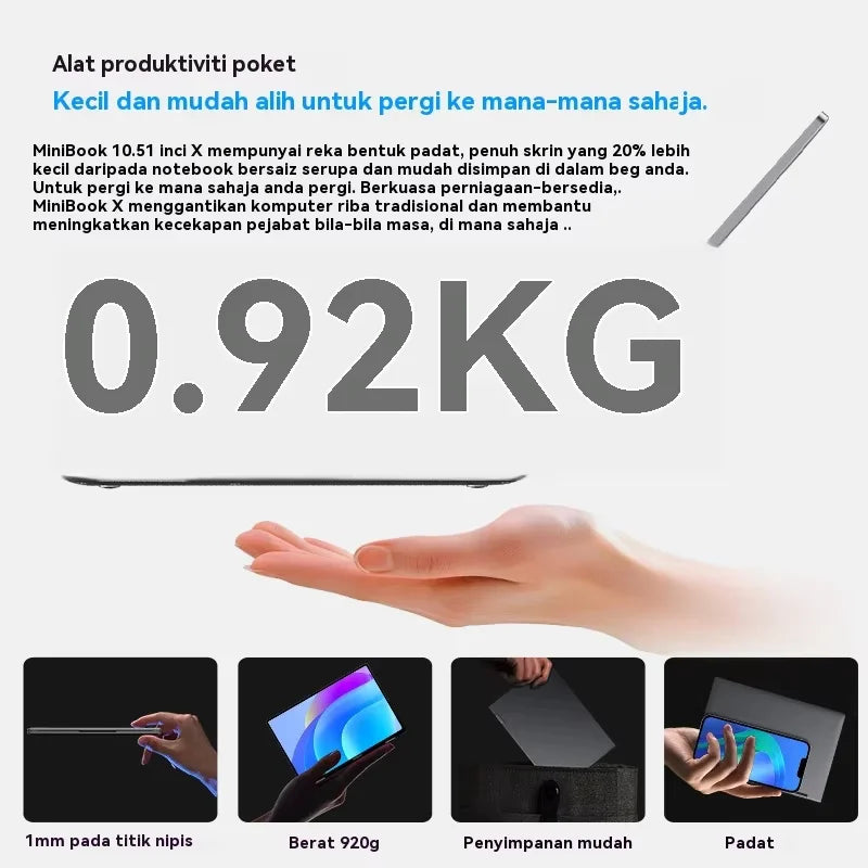 Chuwi MiniBook X N150 2in1 Laptop Tablet Windows 11