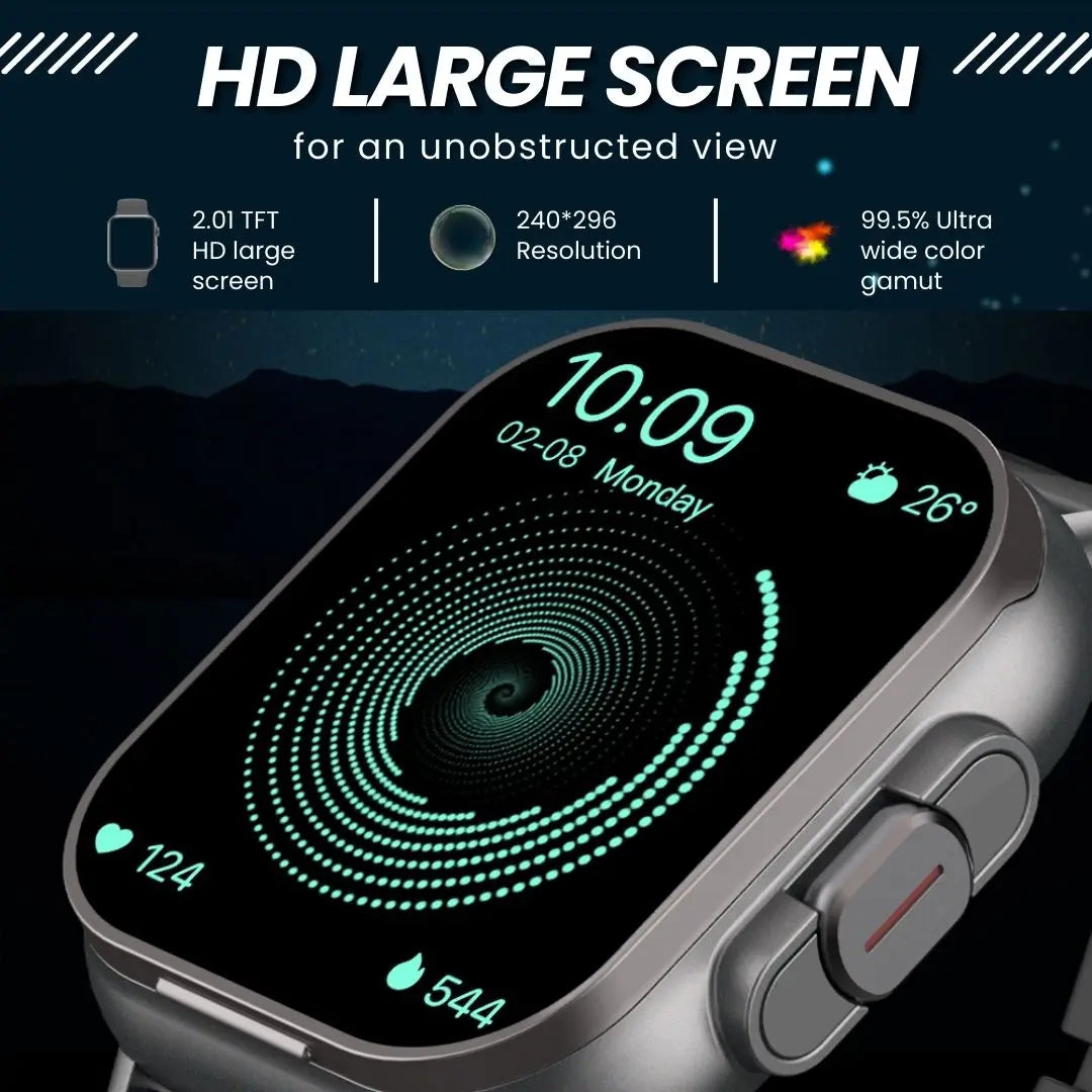 D8 2 In 1 Smartwatch With NFC Sleep Monitor Earbuds