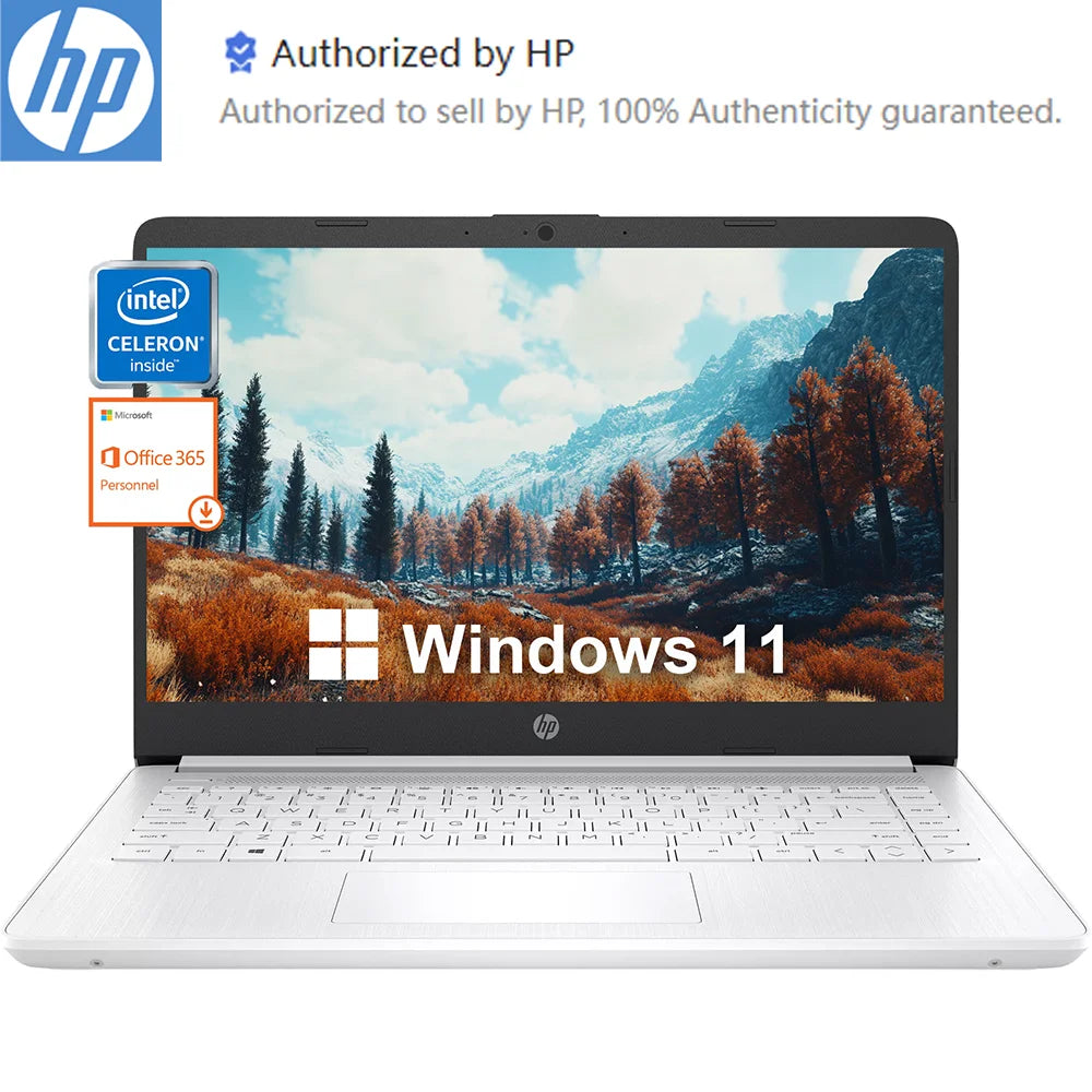 HPCPU Celeron N4120 Business Laptop With Office 365 16GB RAM