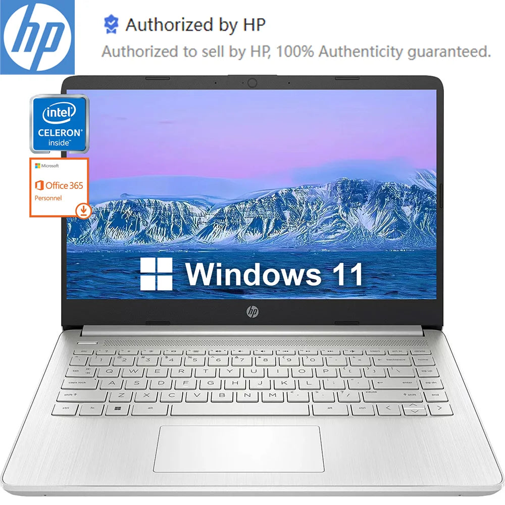 HP Business Laptop Intel Celeron N4120 384GB Storage Office 365