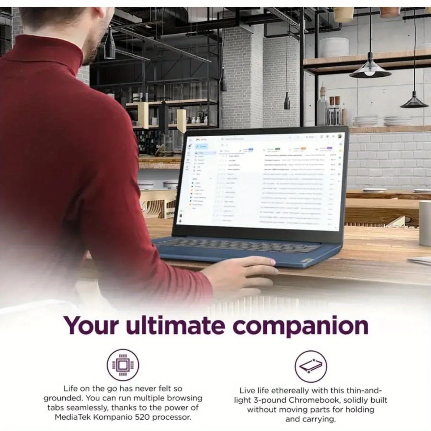 Lenovo IdeaPad Slim Chromebook Kompanio 520 Full HD