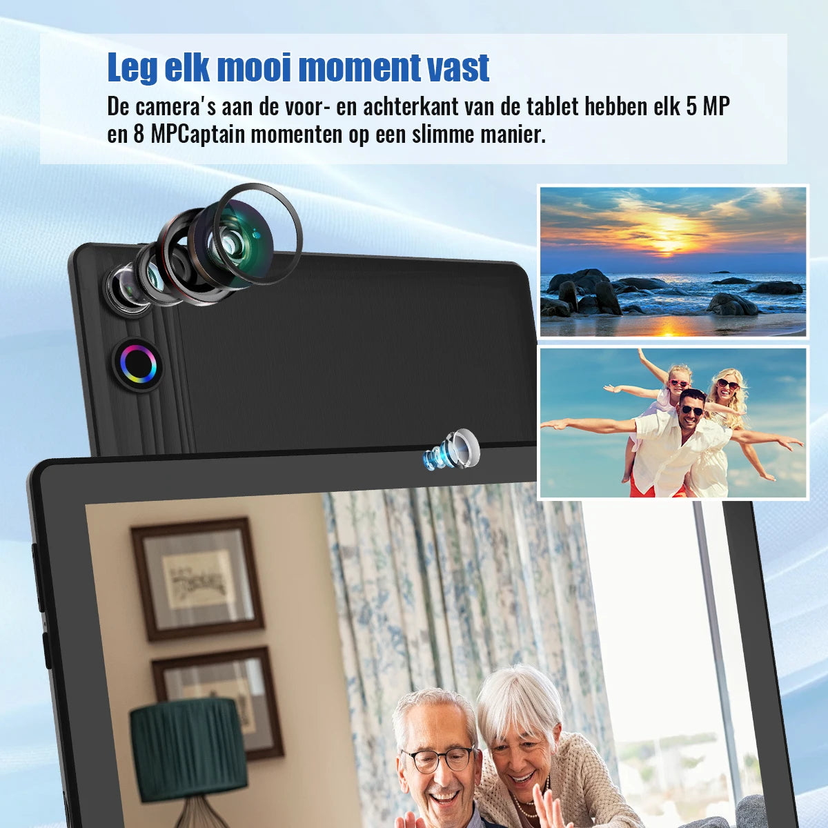 URAOCamera Android Tablet 64GB 1TB Expandable Storage GMS Stylus