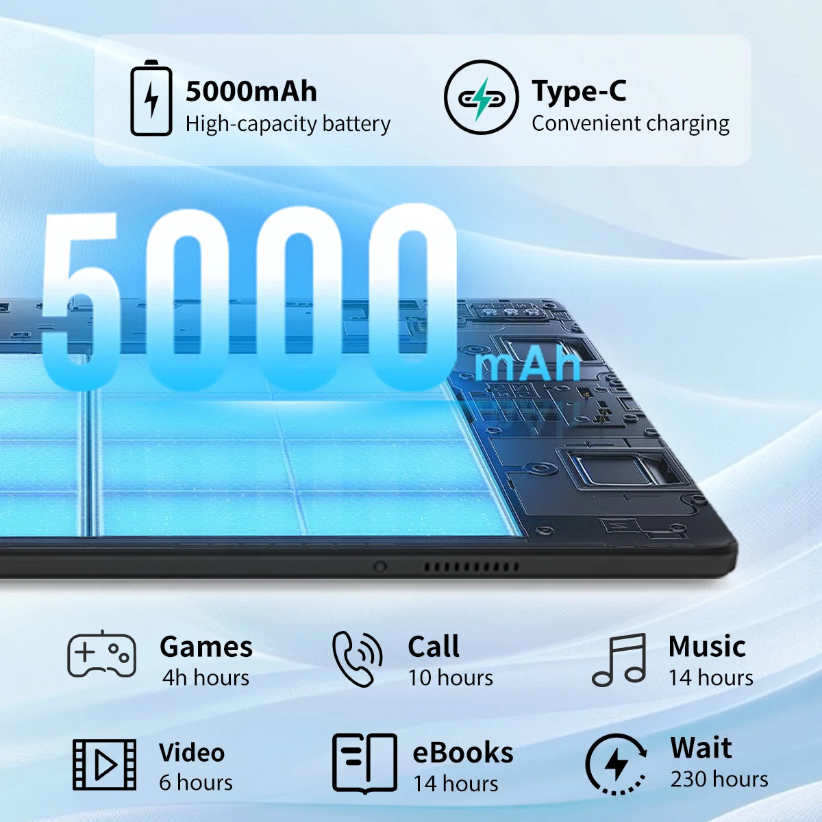 URAOCamera Android Tablet 64GB 1TB Expandable Storage GMS Stylus