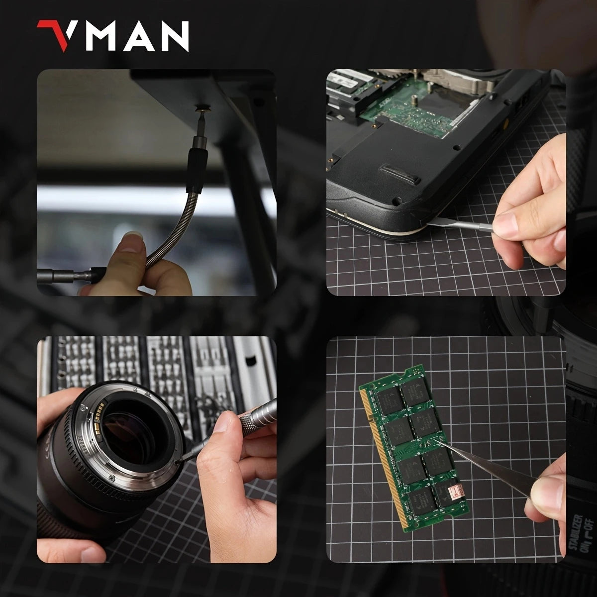 VMAN 128 in 1 Magnetic Precision Screwdriver Set for Computers