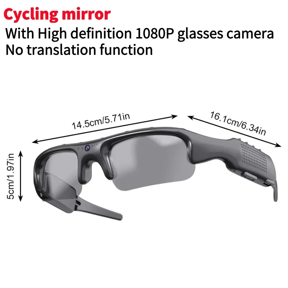ALLOYSEED Smart HD 1080P WiFi Glasses With Camera And Audio