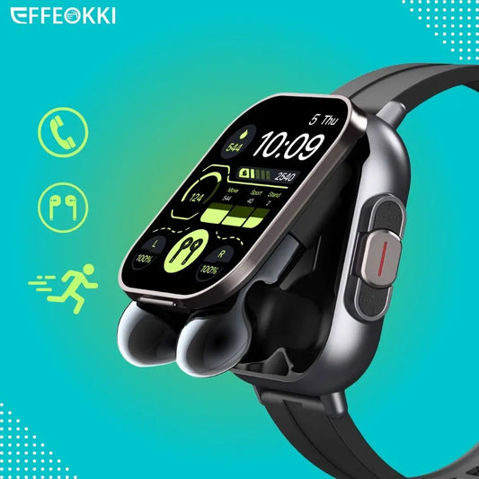 D8 2 In 1 Smartwatch With NFC Sleep Monitor Earbuds