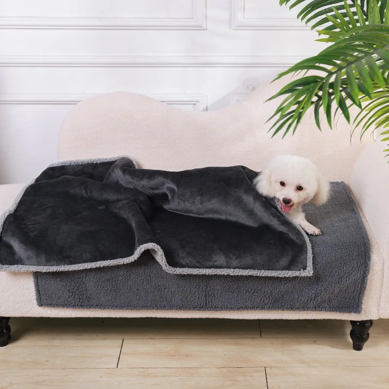 Soft Warm Flannel Pet Blanket For Dogs And Cats Cozy