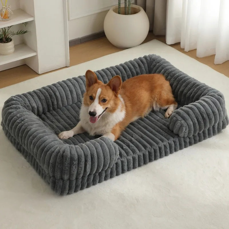 Calming Orthopedic Memory Foam Dog Bed With Removable Cover