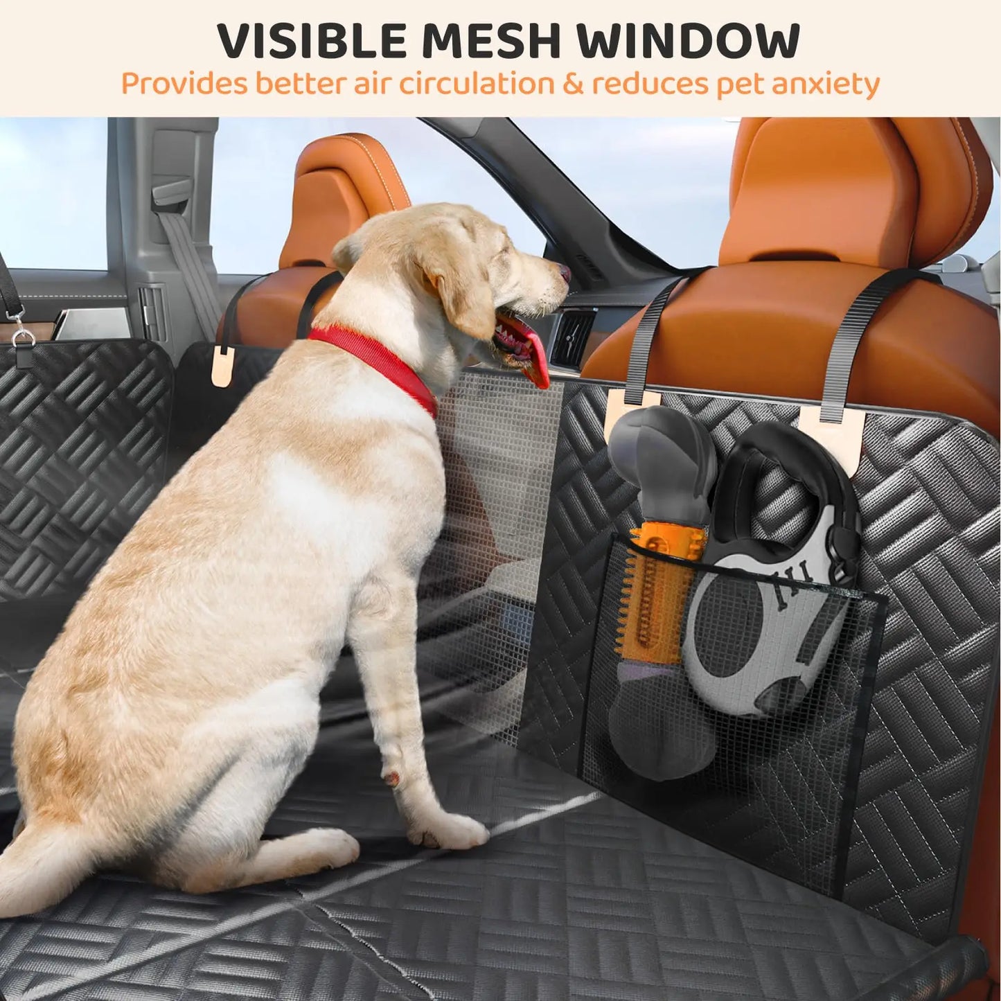 NONECN Dog Rear Seat Cover Hammock For Cars And SUVs