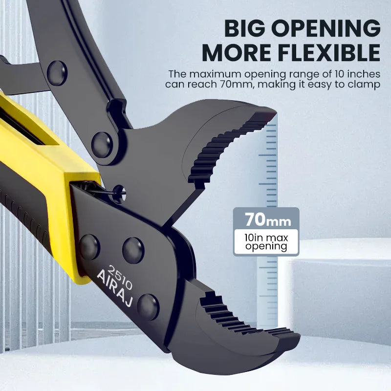Airaj Locking Pliers Set Quick Release Curved Mouth Powerful