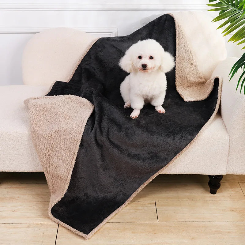 Soft Warm Flannel Pet Blanket For Dogs And Cats Cozy