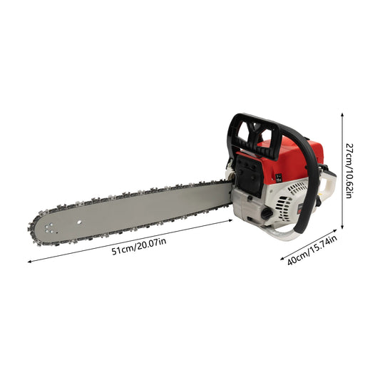 Gasoline Chainsaw For Heavy Duty Cutting With Tool Bag