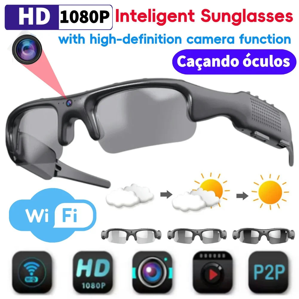 ALLOYSEED Smart HD 1080P WiFi Glasses With Camera And Audio