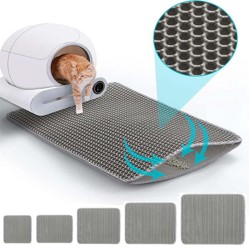 Waterproof Cat Litter Mat Non Slip Double Layer Pad