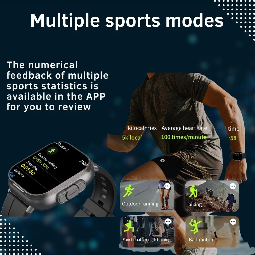 D8 2 In 1 Smartwatch With NFC Sleep Monitor Earbuds