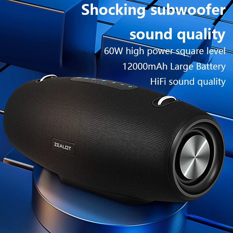 Zealot S67 Wireless Speaker Waterproof Outdoor Portable Bluetooth
