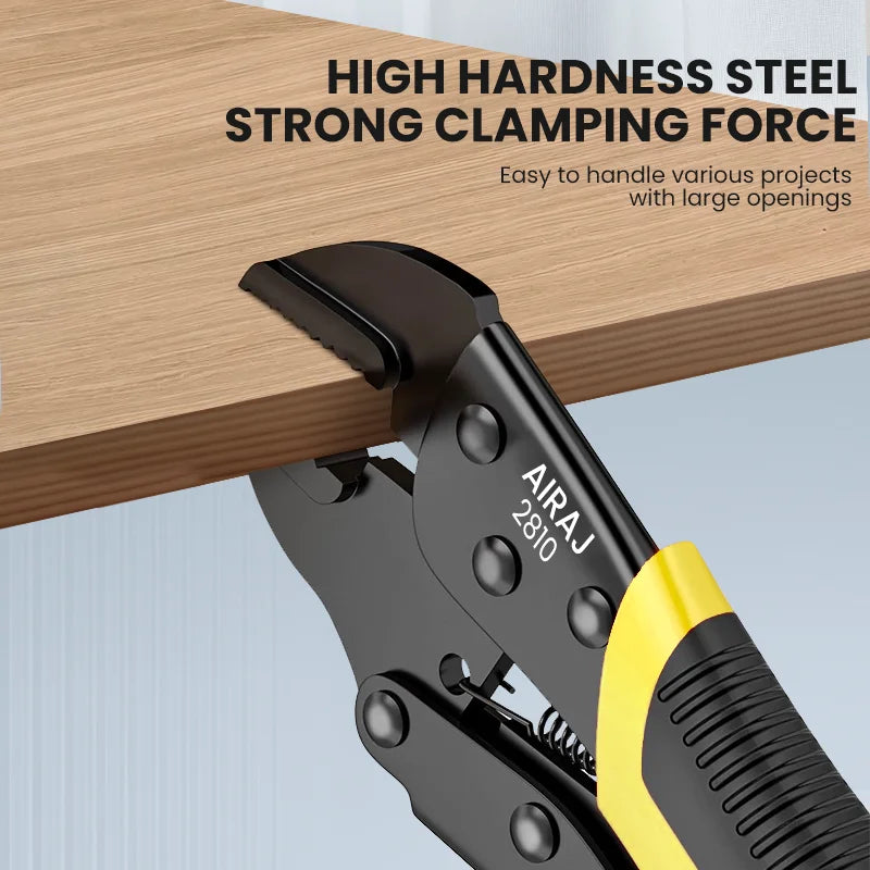 Airaj Locking Pliers Set Quick Release Curved Mouth Powerful