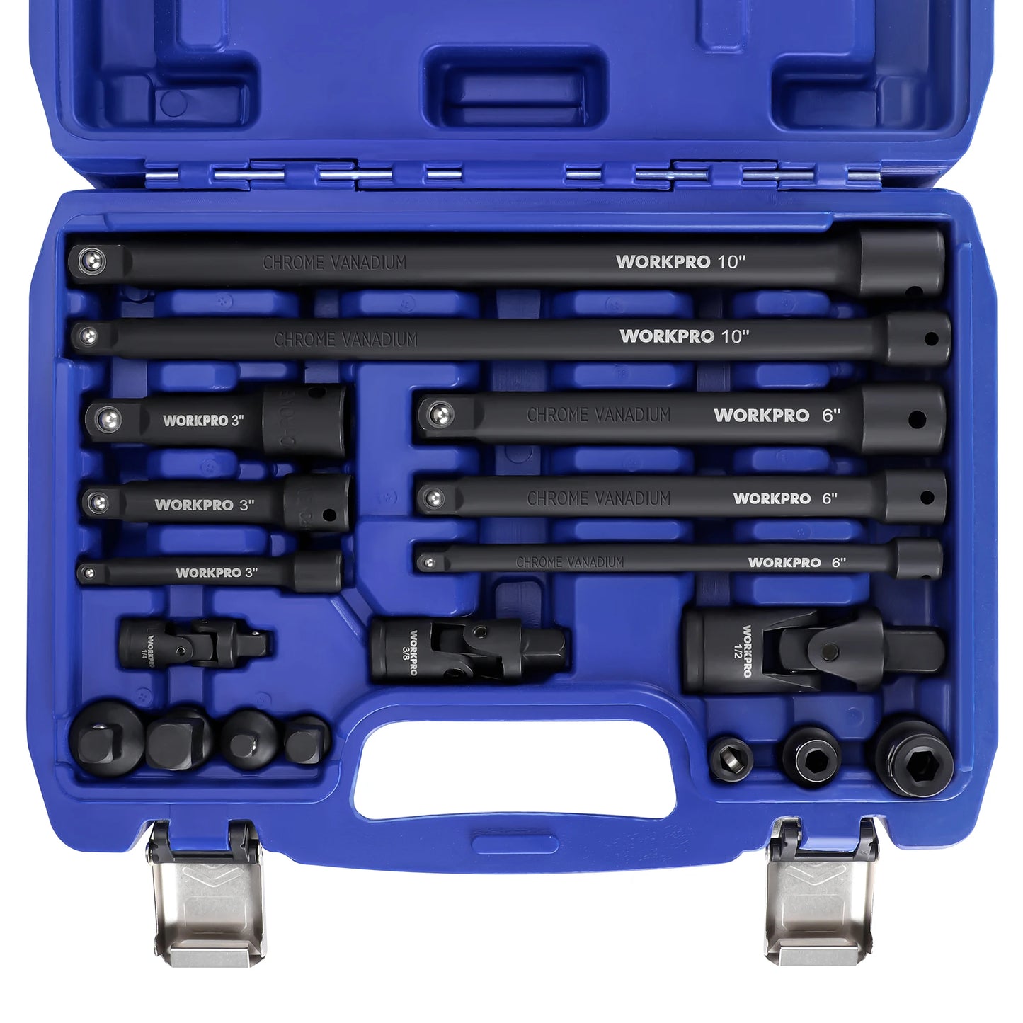 WORKPRO 18Piece Drive Tool Accessory Set with Sockets and Joints