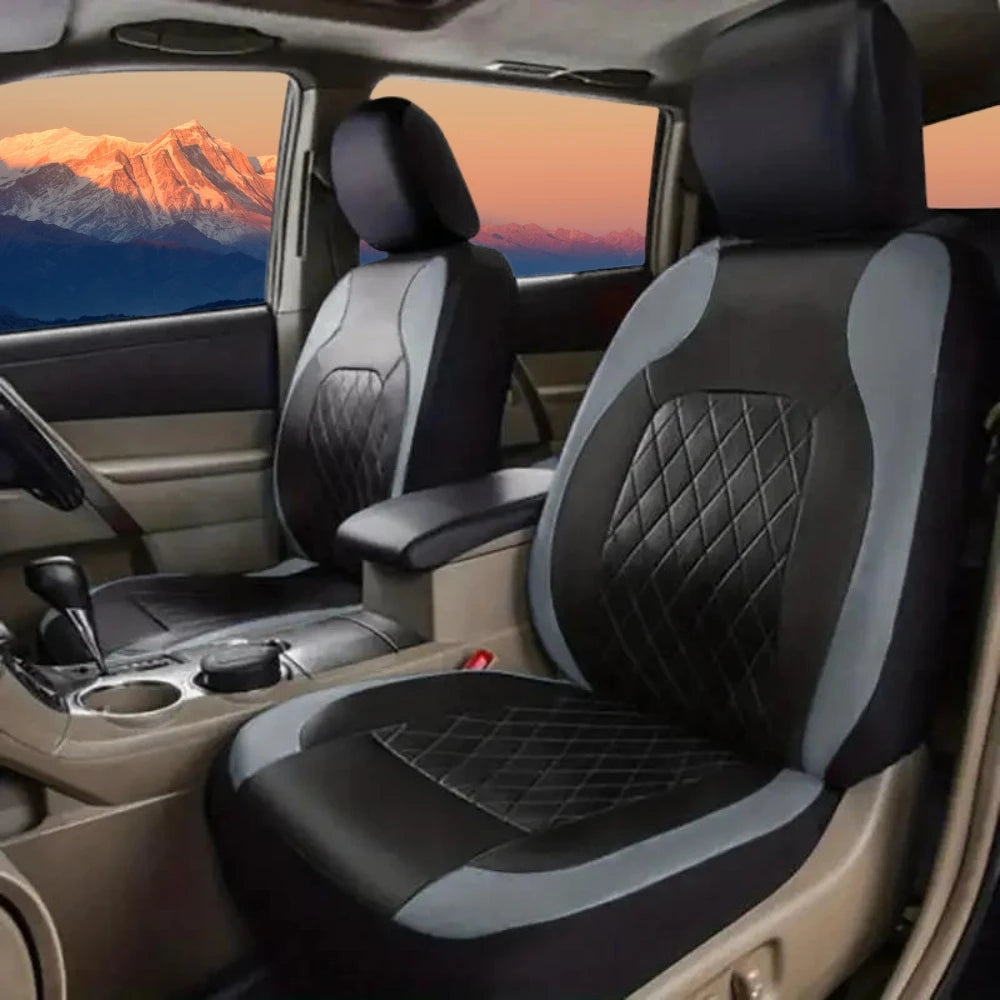 AUTOYOUTH Universal PU Leather Car Seat Covers for All Seasons