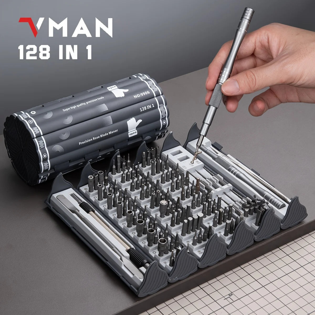VMAN 128 in 1 Magnetic Precision Screwdriver Set for Computers