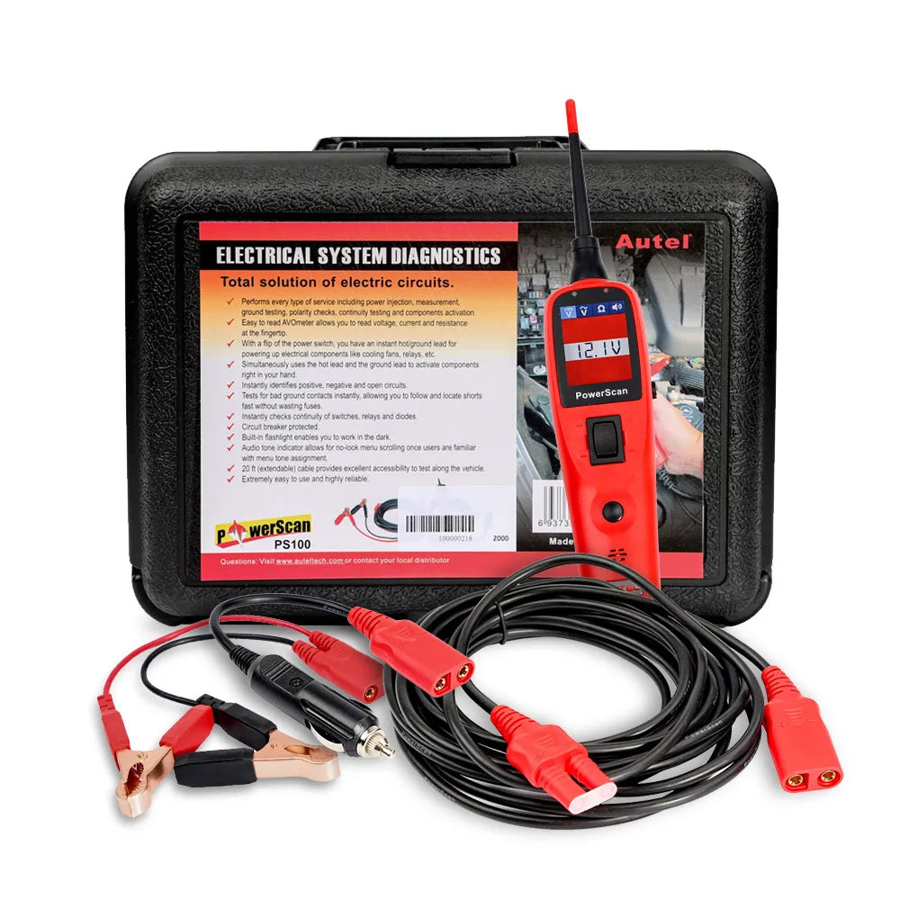Autel PowerScan PS100 Automotive Circuit Tester With Built In Flashlight