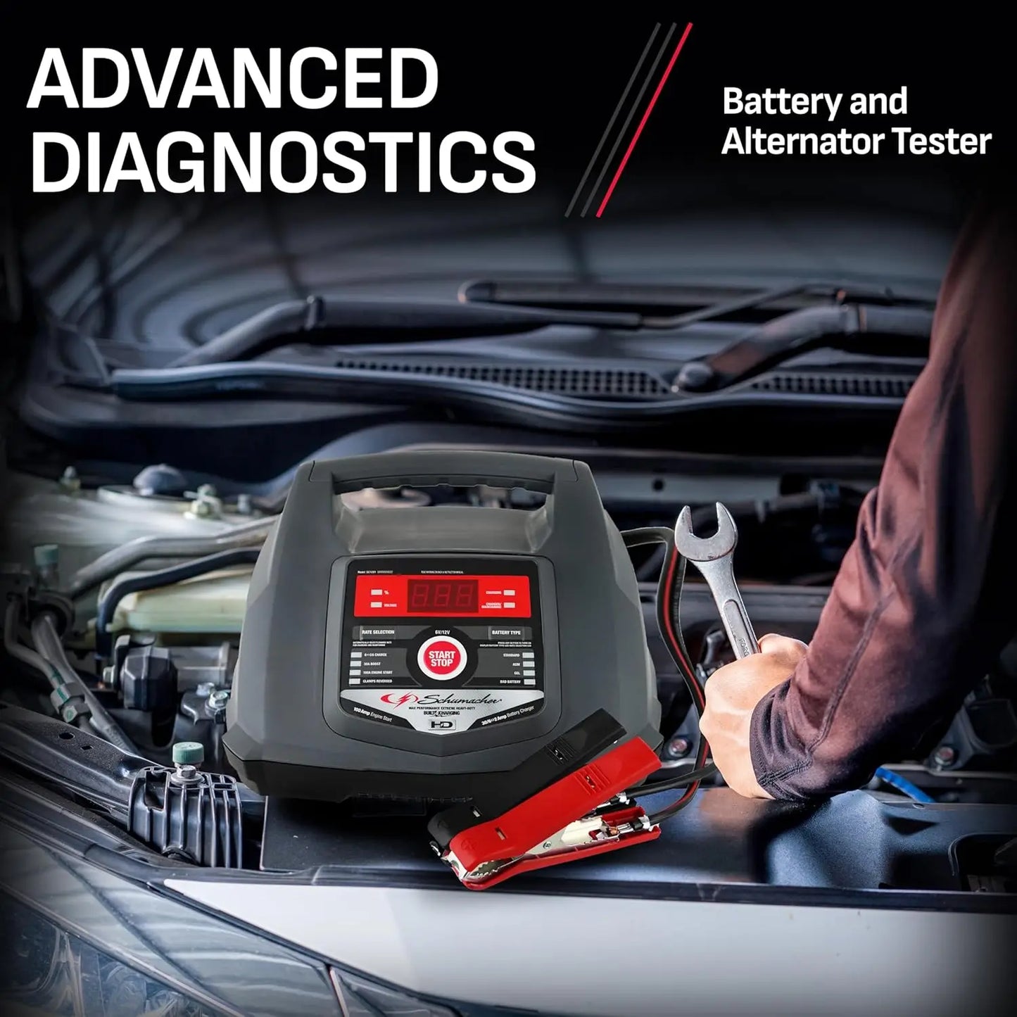 Schumacher Electric 5-in-1 Car Battery Charger and Starter for 6V/12V