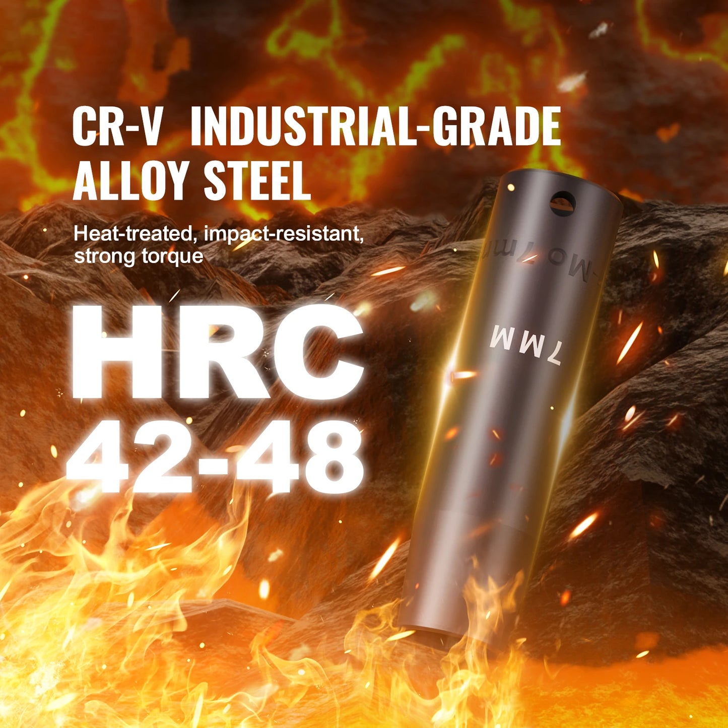 SucceBuy Cr V Alloy Steel Impact Socket Set 6 Point