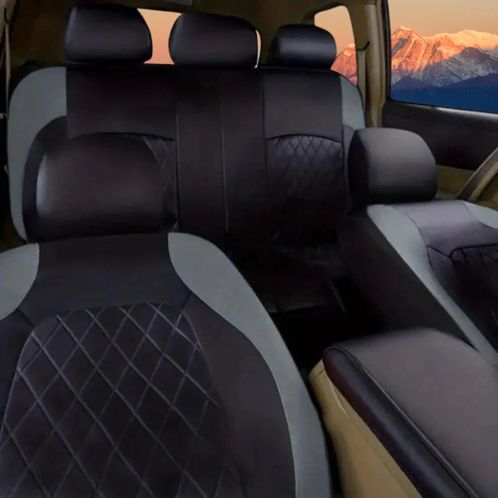 AUTOYOUTH Universal PU Leather Car Seat Covers for All Seasons