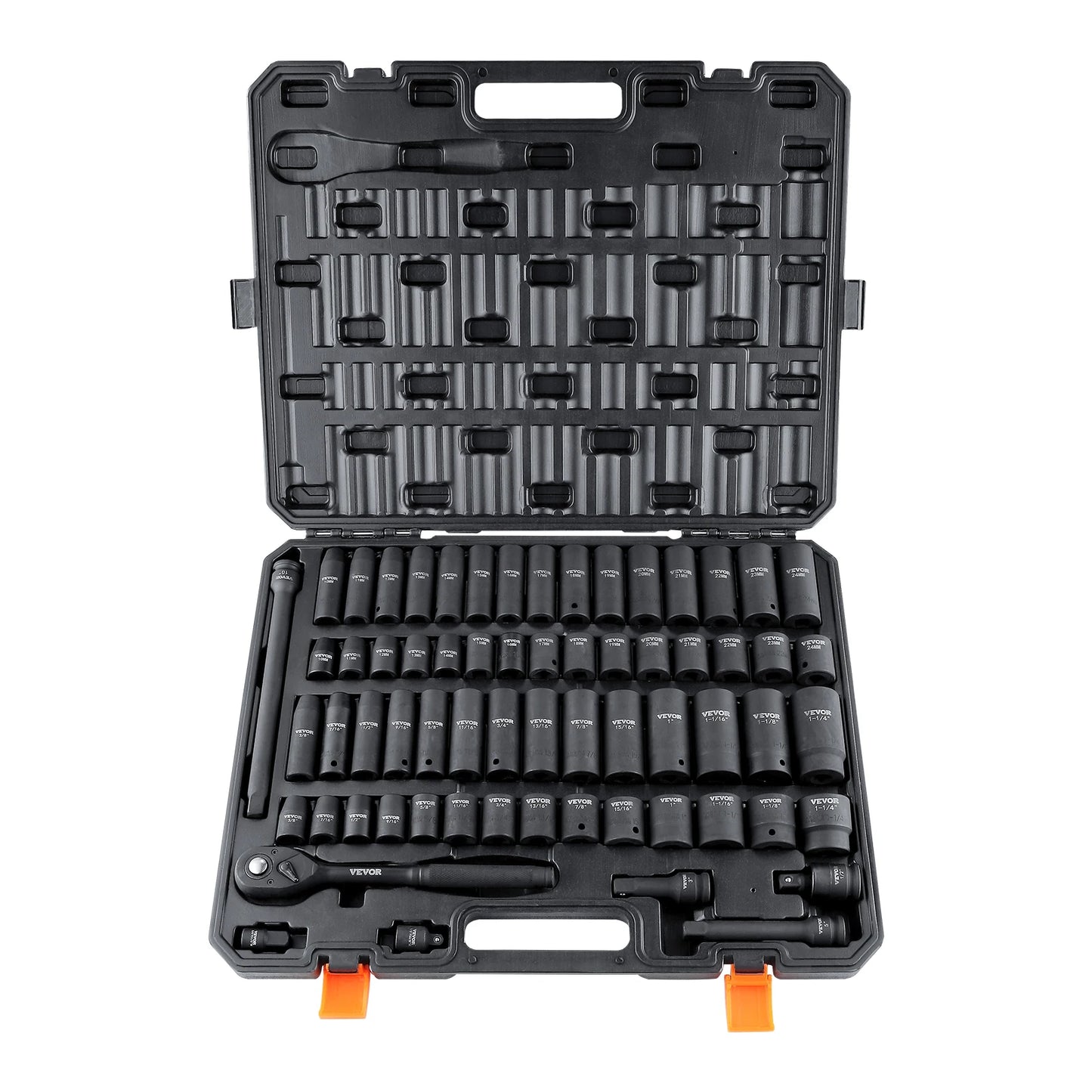 SucceBuy Cr V Alloy Steel Impact Socket Set 6 Point