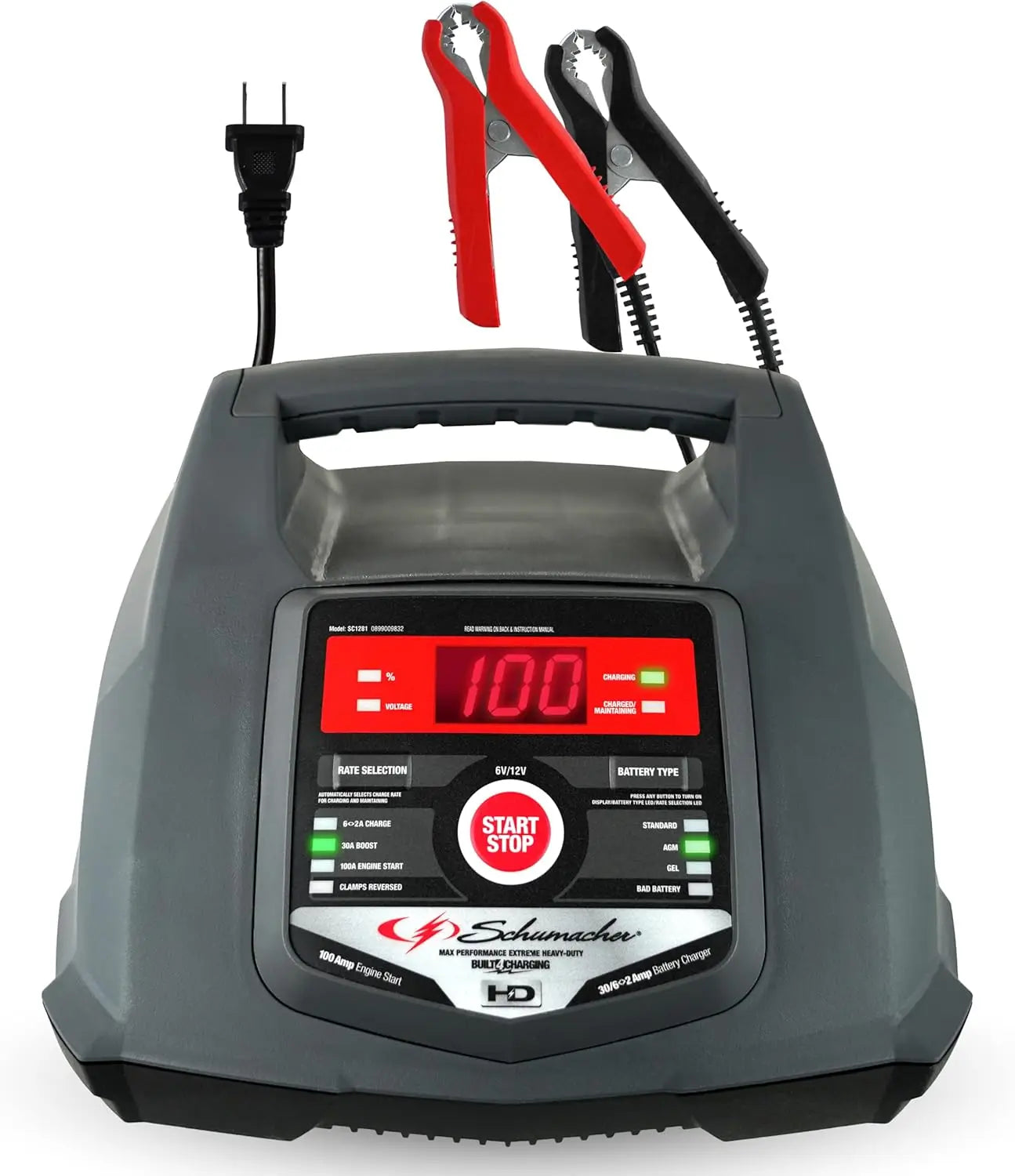 Schumacher Electric 5-in-1 Car Battery Charger and Starter for 6V/12V