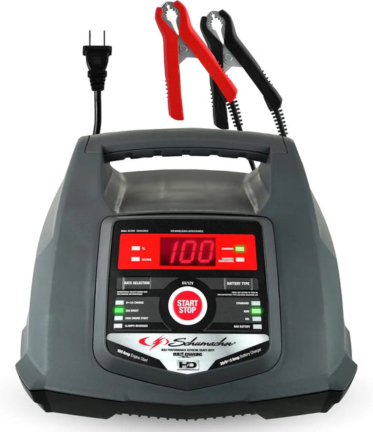 Schumacher Electric 5-in-1 Car Battery Charger and Starter for 6V/12V