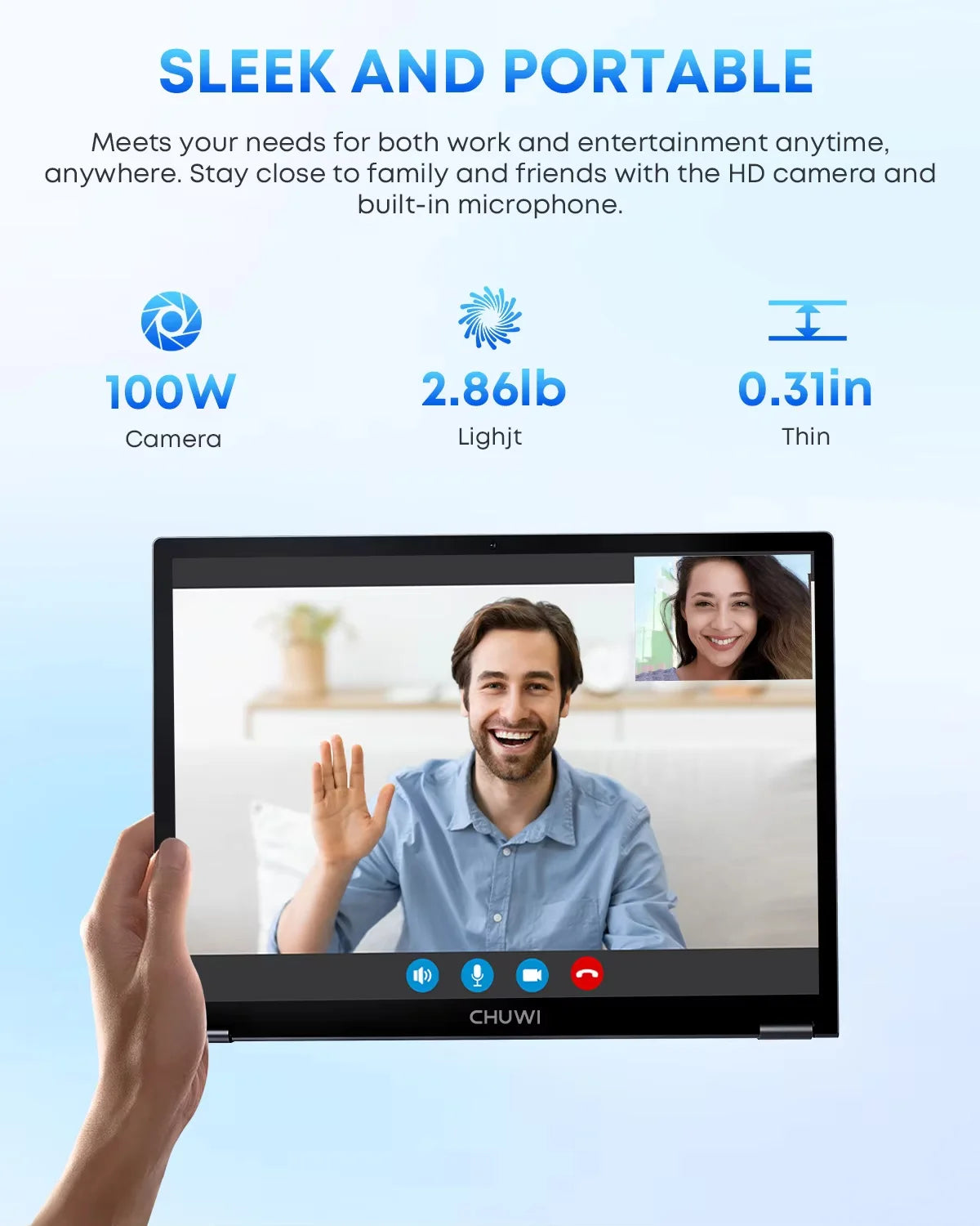 CHUWI FreeBook 2-in-1 Laptop Intel Celeron N402 16GB 512GB SSD