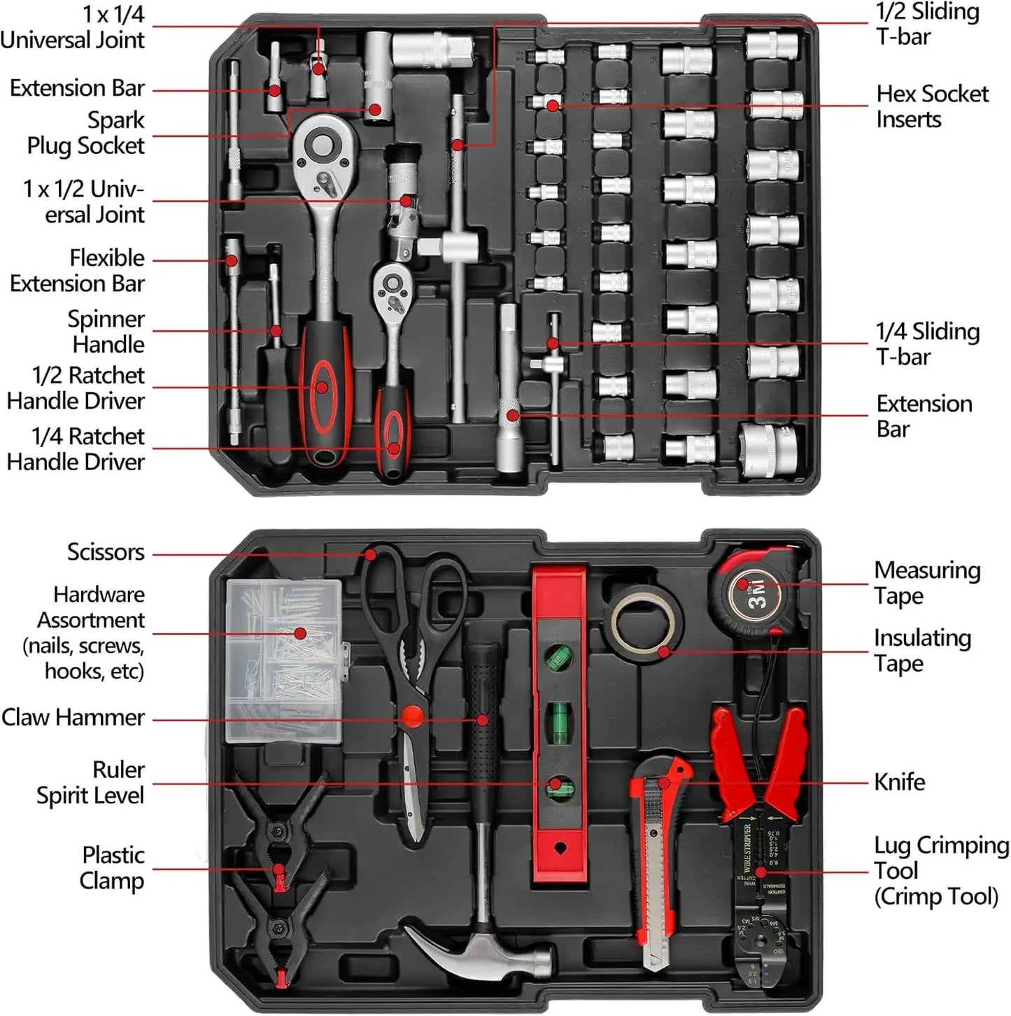 TLGREENDIY 799Piece Tool Set With Trolley Case For Home Repair