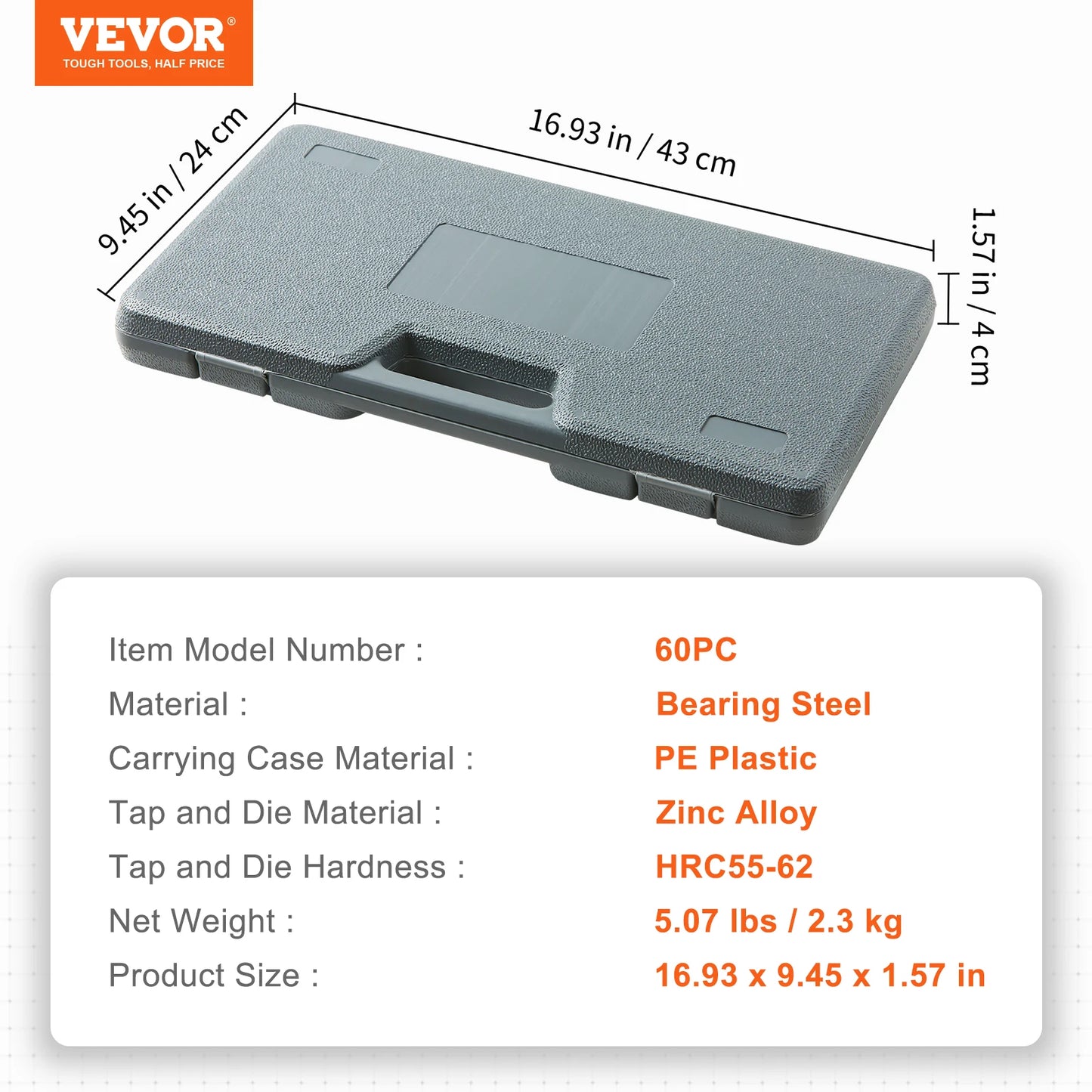 SucceBuy Tap And Die Set Essential Threading Kit For Metalworking